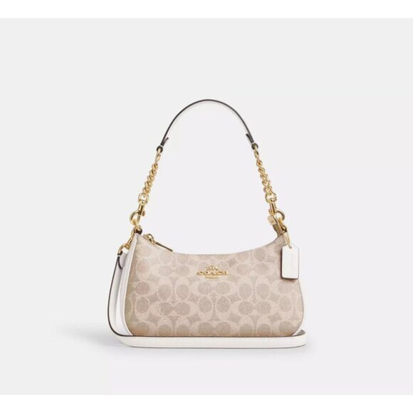 Teri Shoulder Bag In Signature Canvas CV933 - Picture 1 of 14